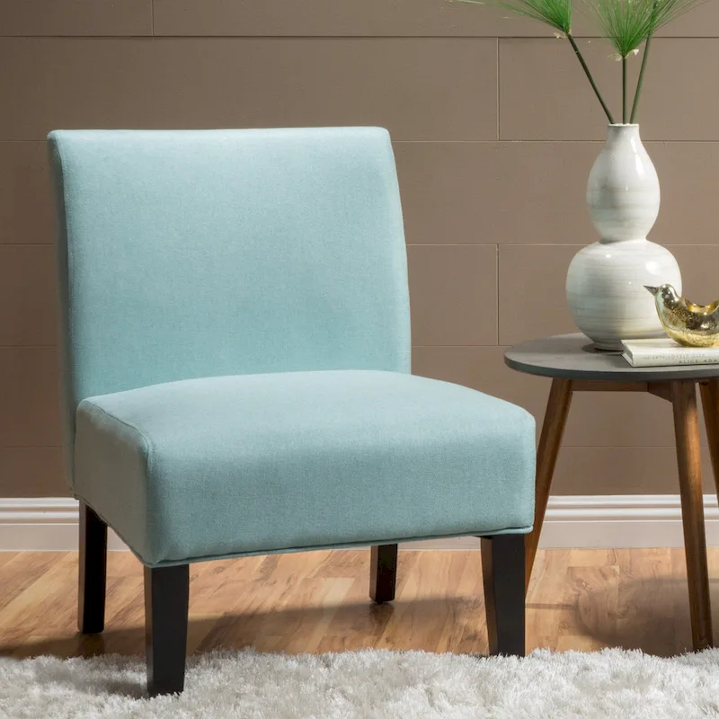 Fabric Slipper Accent Chair - Single Seat