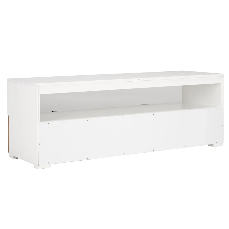 2-Drawer 1-Shelf Entertainment Media Stand, Fits Up To 55