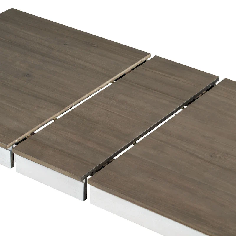 7-Piece Wooden Dining Table Set with 12 Leaf