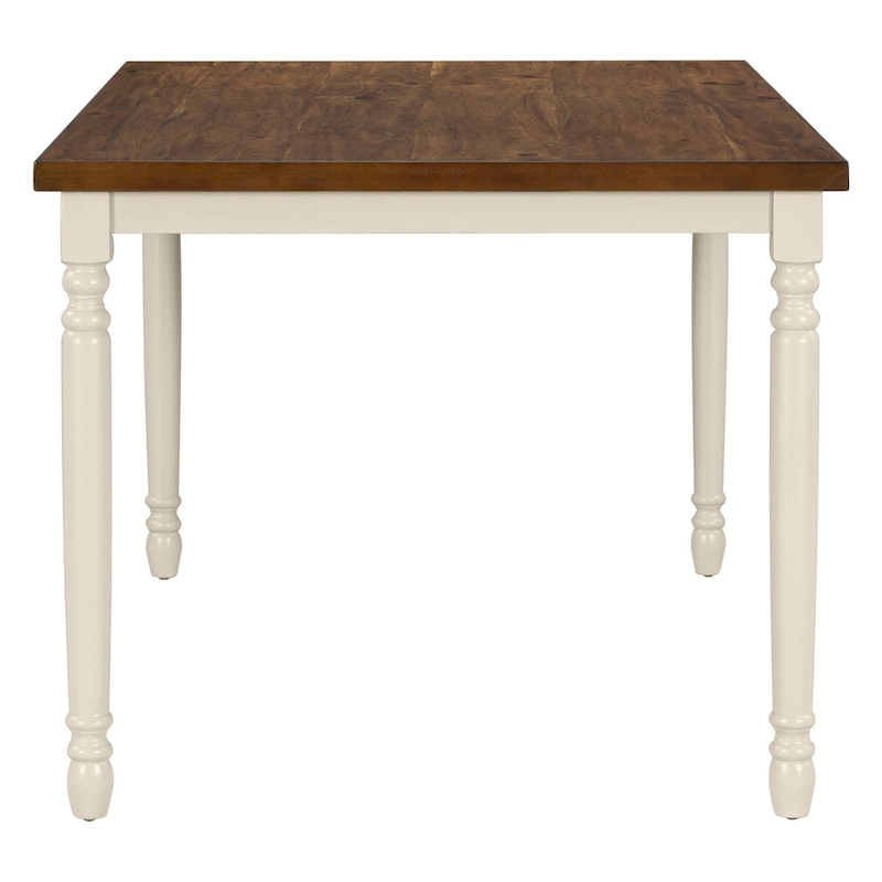 Classic 6-Piece Dining Set Wooden Table and 4 Chairs with Bench