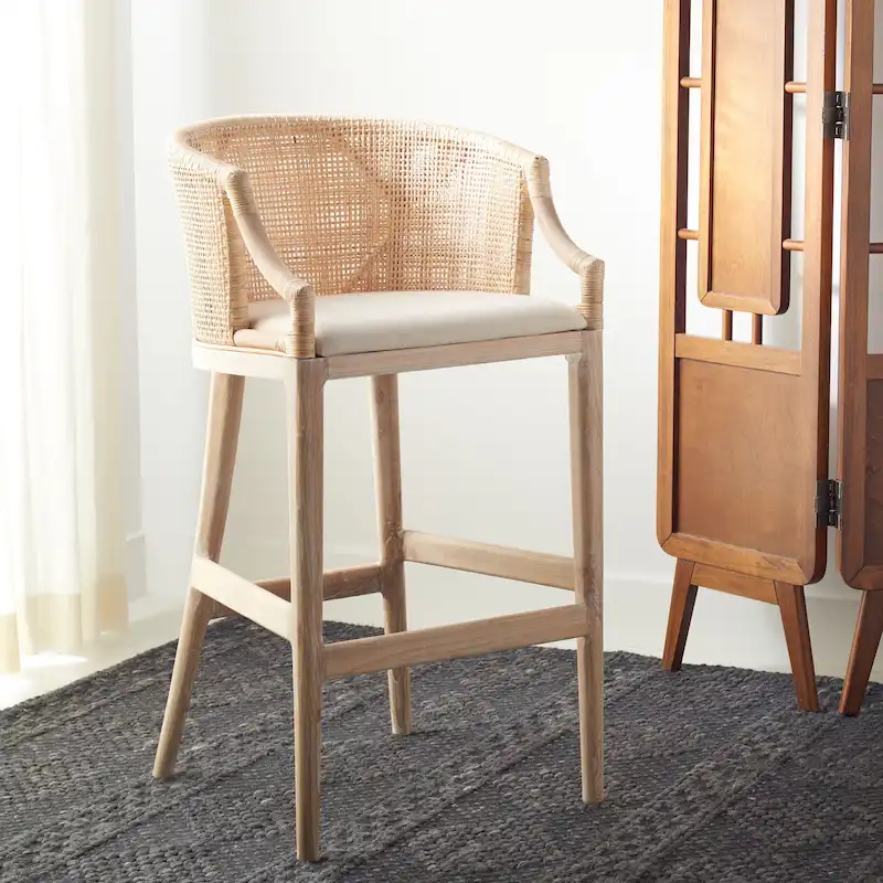 Rattan 30-inch Bar Stool - 22.3