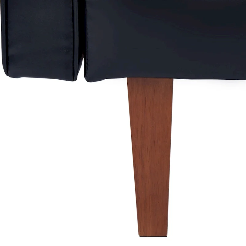 Convertible Sofa Bed Adjustable Fabric Couch Sleeper Modern Recliner Reversible Loveseat Folding Daybed Guest Bed with 2 Pillows