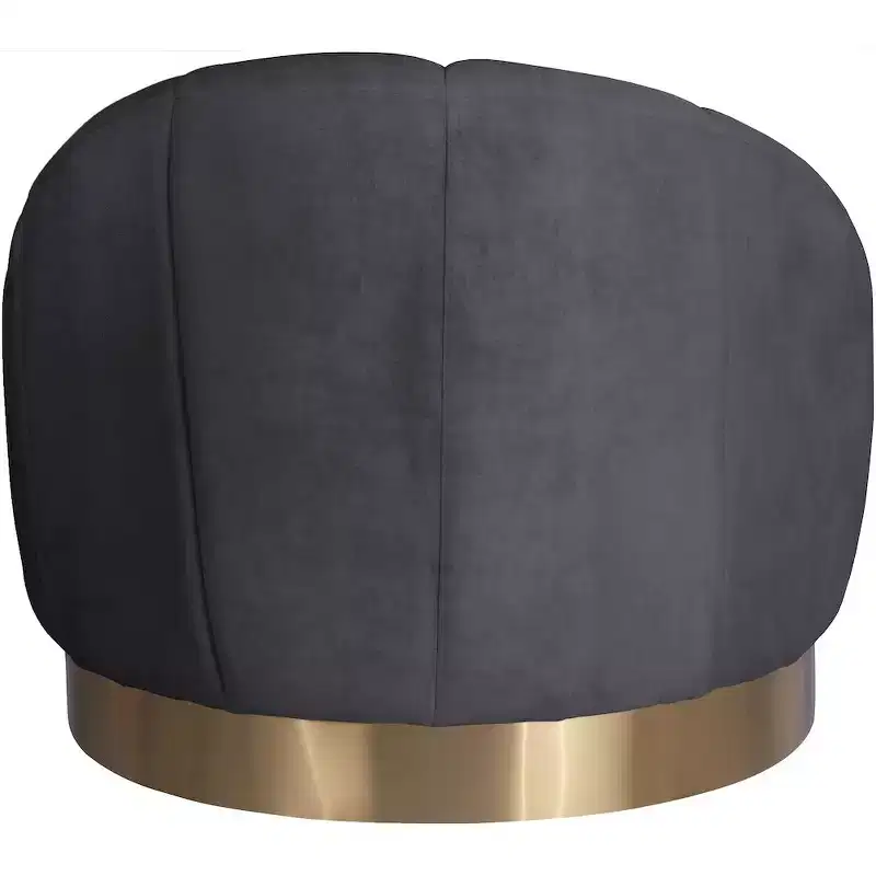 Meridian Furniture,Shelly Grey Velvet Chair