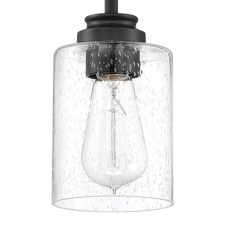 Craftmade Bolden 5  Wide Mini Pendant with Seedy Glass Shade