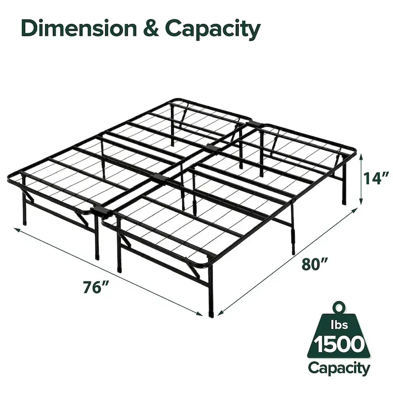 Priage by ZINUS 14 Inch SmartBase Tool-Free Assembly Mattress Foundation
