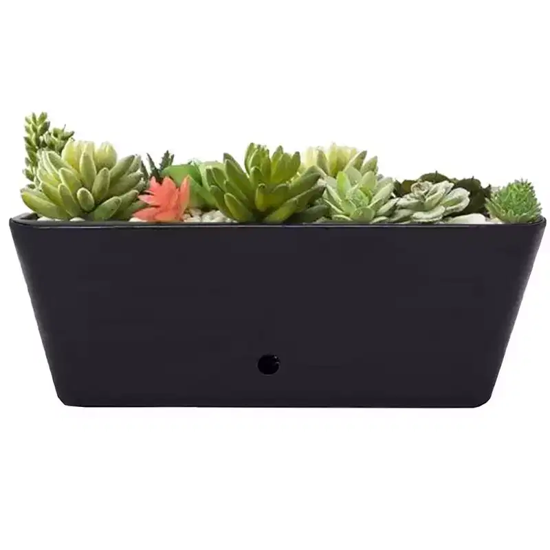 Tierra Garden 16 Rectangular Self-Watering Bamboo Planter