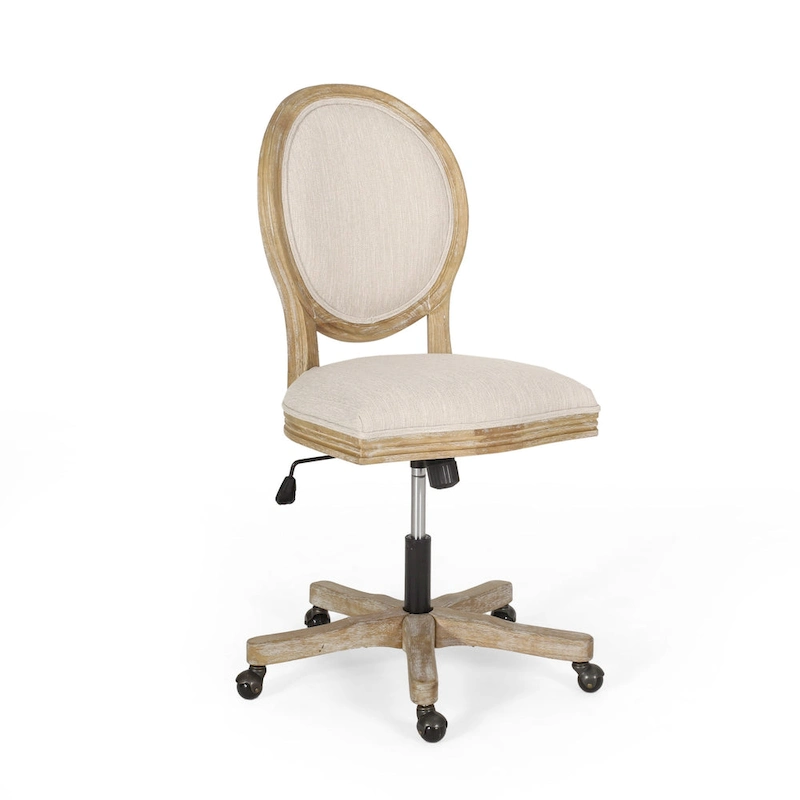 Pishkin Upholstered Swivel Office Chair by Christopher Knight Home