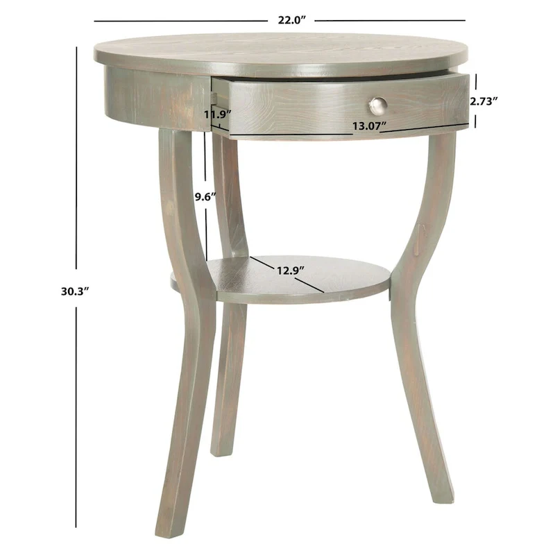 Mercedes End Table - 22 x 22 x 30.3 - 22Wx22Dx30H