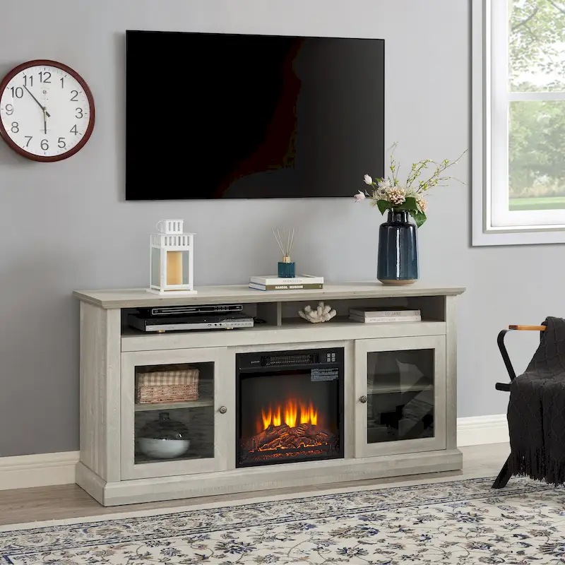 TV Stand With Insert 18 Fireplace