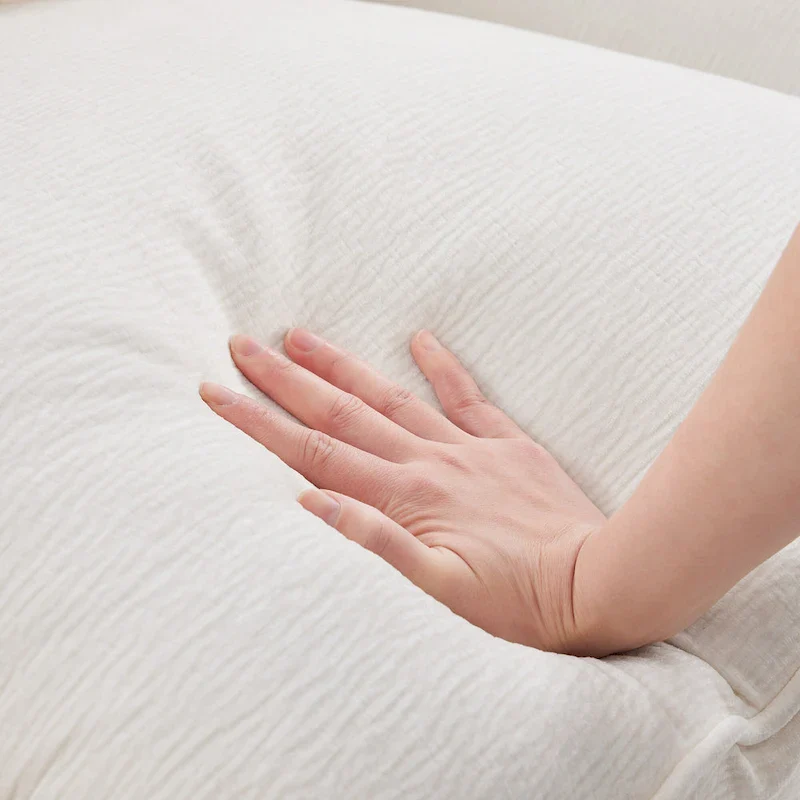 U Shape Modular Sofa, 6 Seat Chenille Deep Seat Sectional Couch