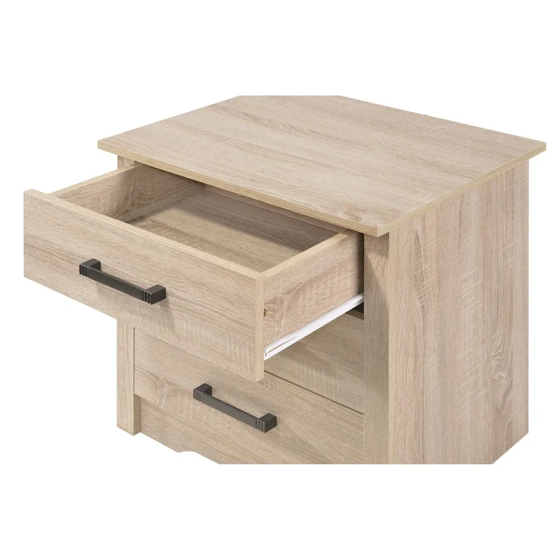 Hudson 3-drawer Nightstand