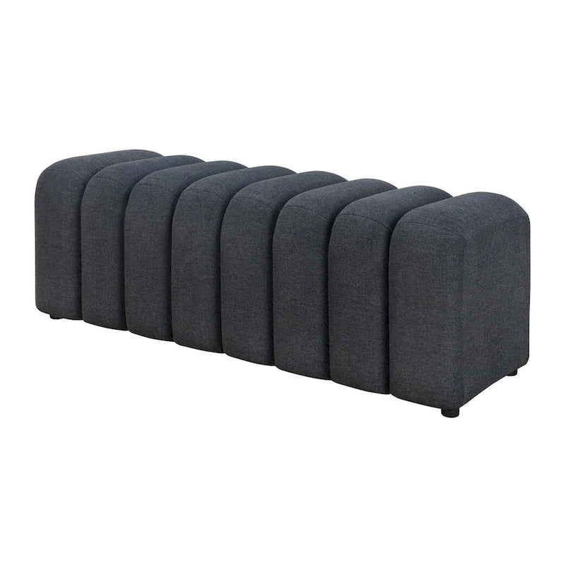 Channel Tufted Accent Bench