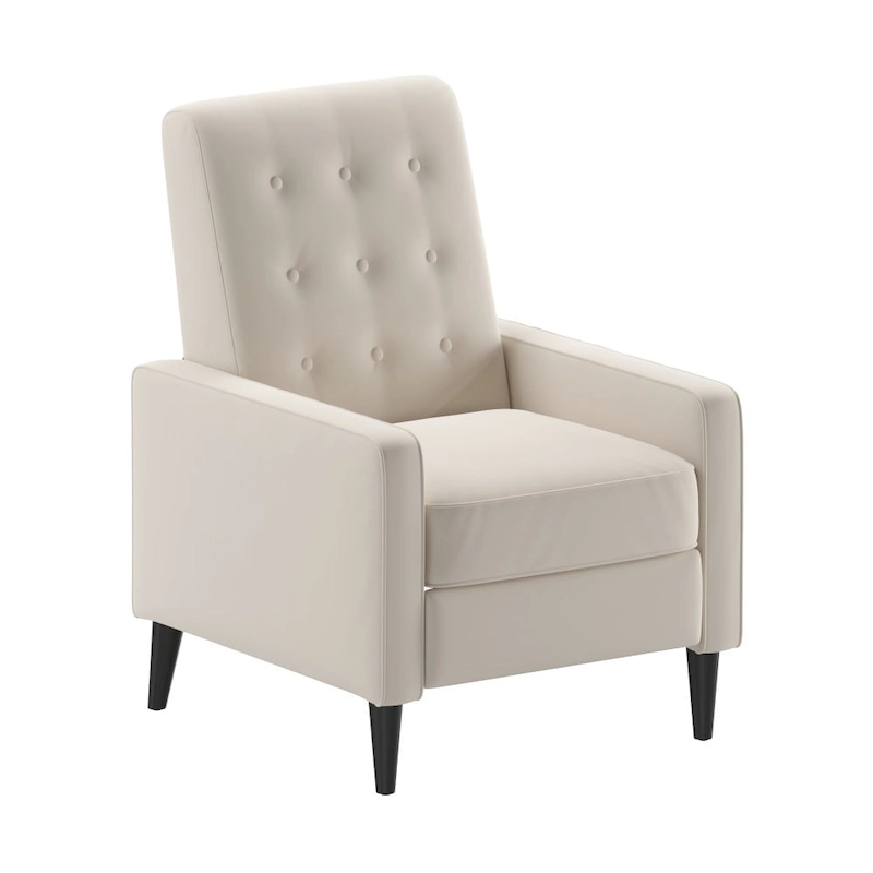 Pushback Recliner with Button Tufted Back