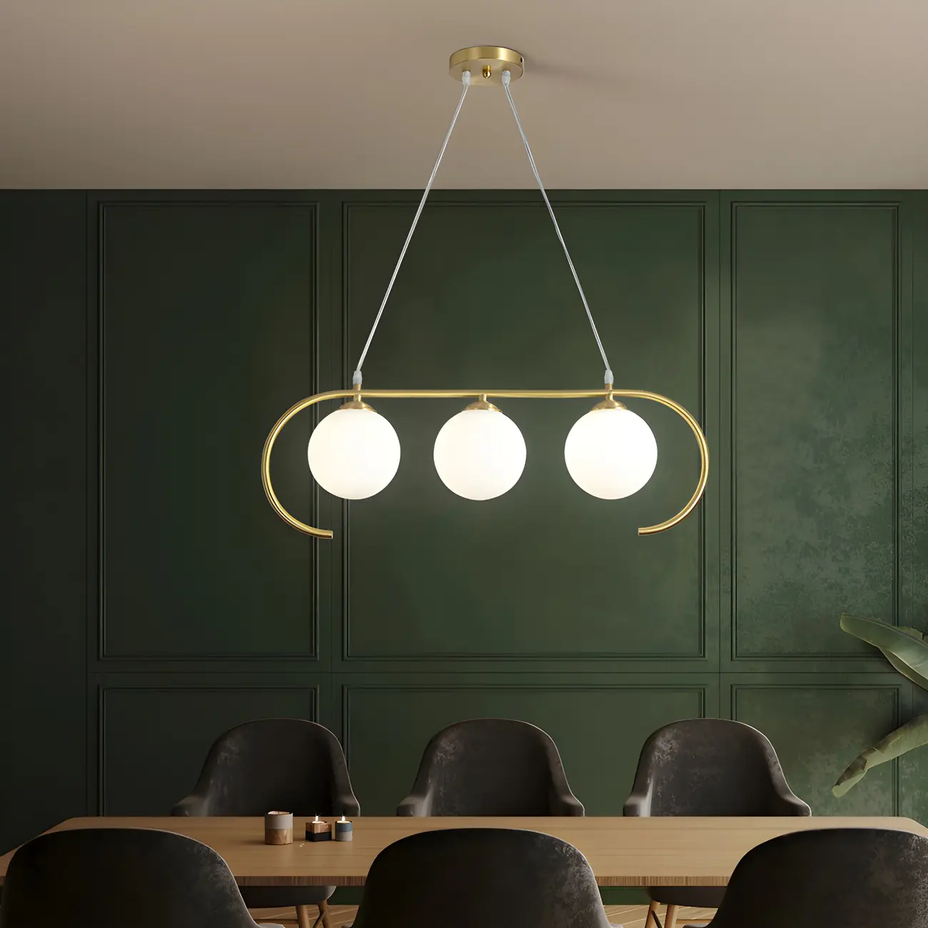 Modern Globe Glass Pendant Light for Residential Use