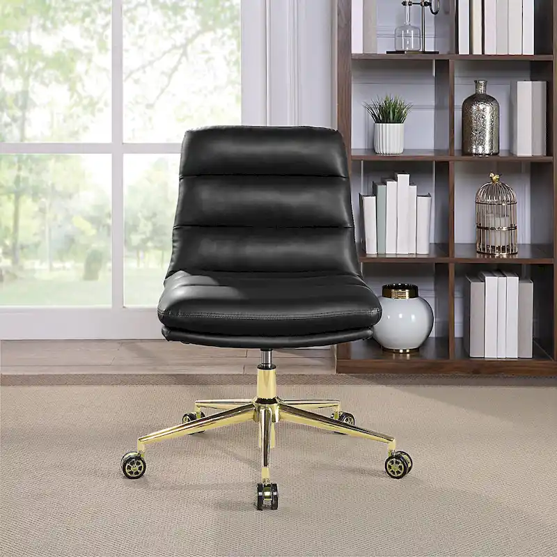 Legacy Swivel Office Chair in Faux Leather
