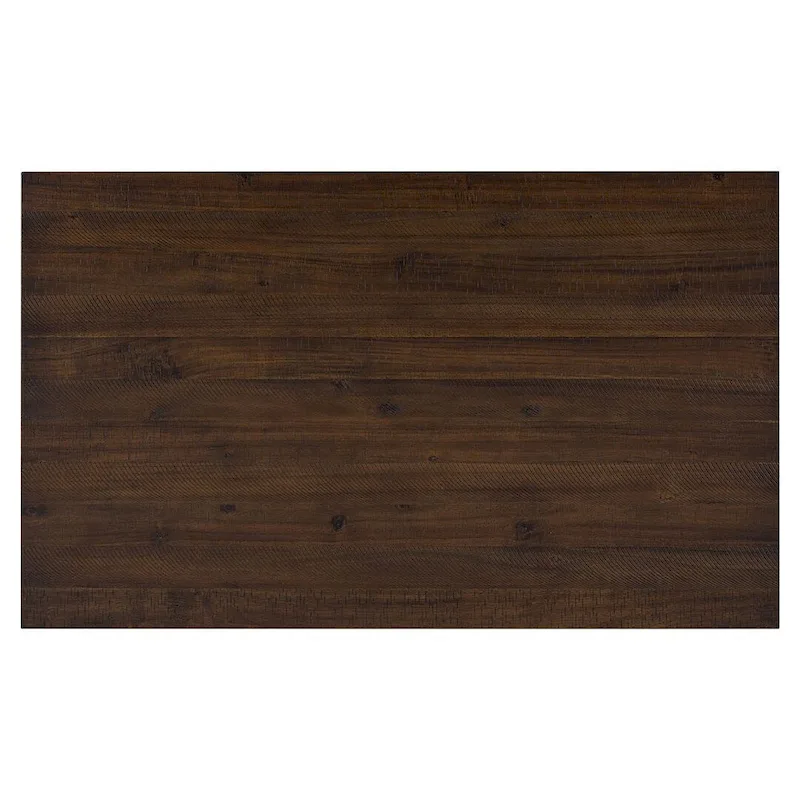 60 Farmhouse Rectangular Dining Table with 4 Upholstered Chairs and Bench