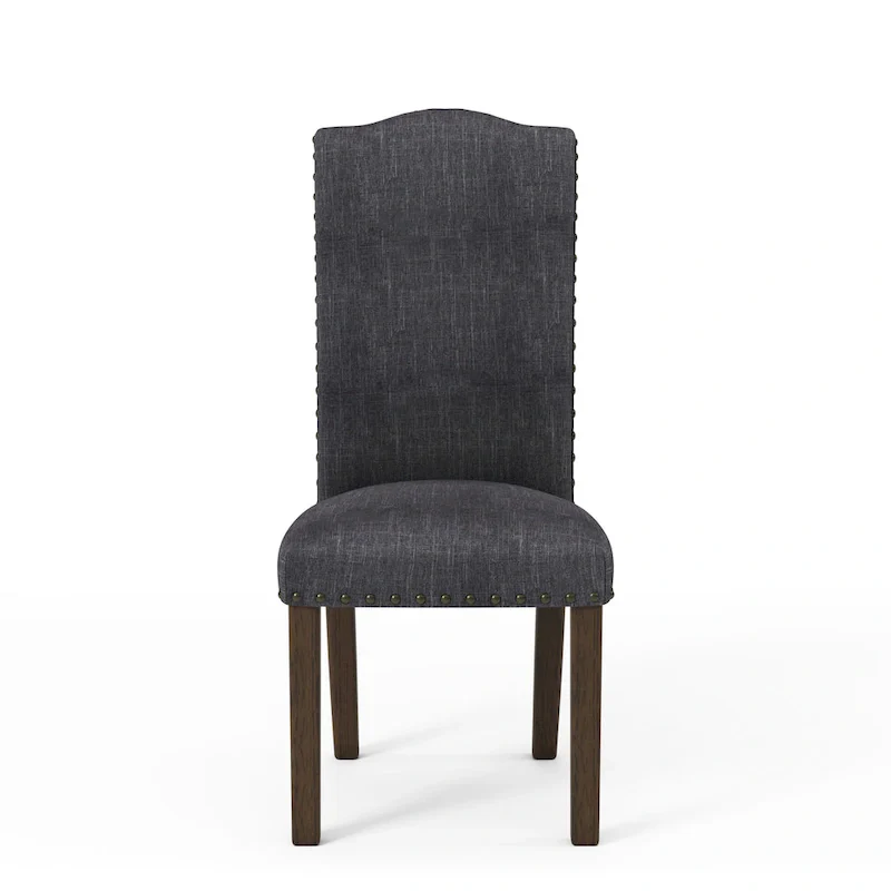 Kerg Rustic Flax Fabric Side Chairs (Set of 2)