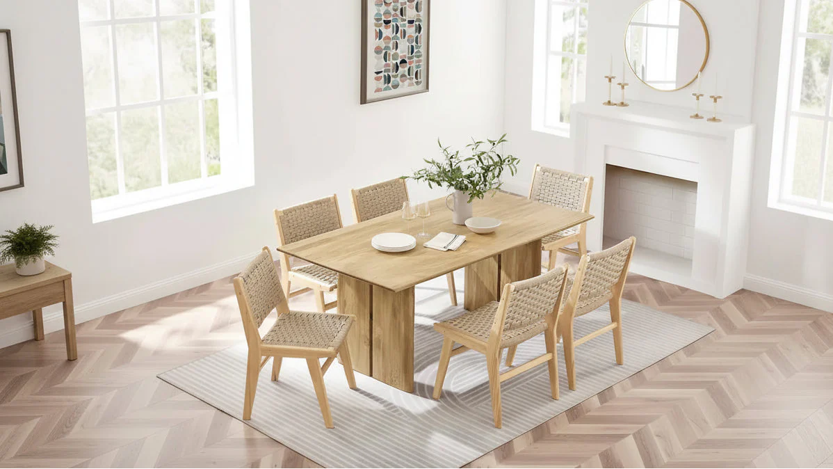 72-Inch Solid Wood Rectangular Dining Table