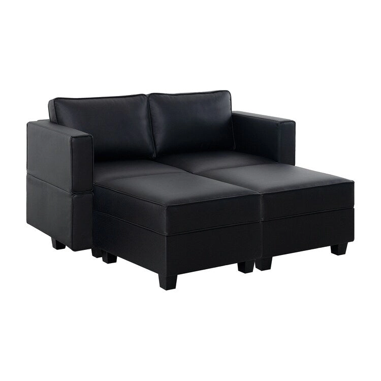 Modular Convertible Sectional Sofa Bed Sleeper Loveseat Couch