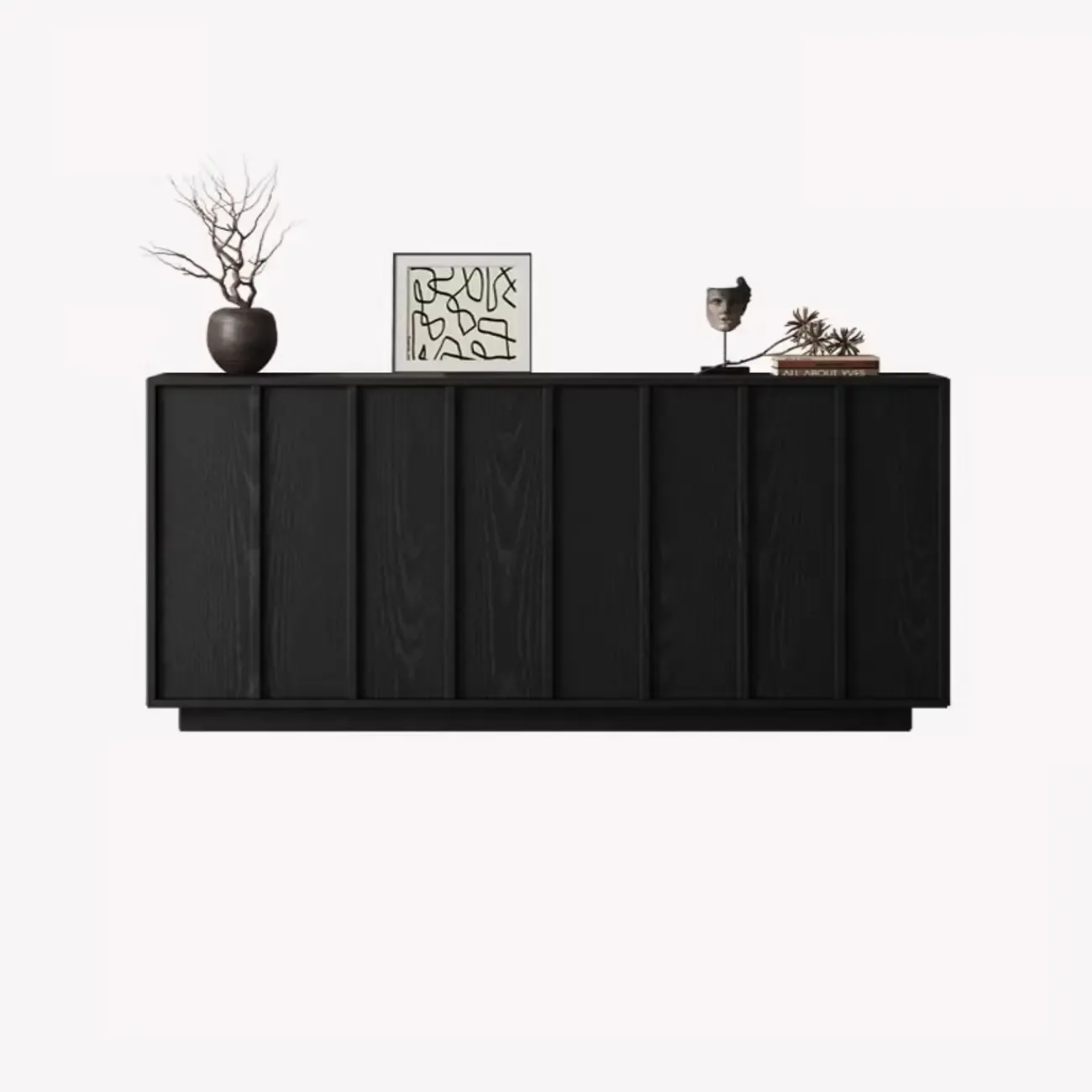 Modern Wood Buffet with Alterable Shelves