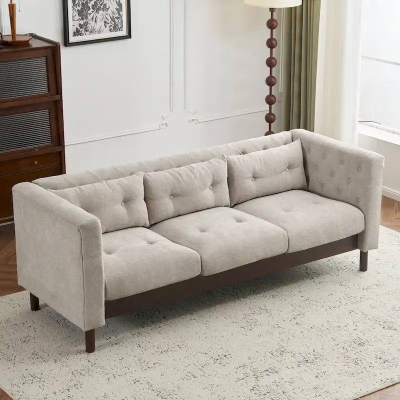 Modern Upholstered Tufted Sofa Couch