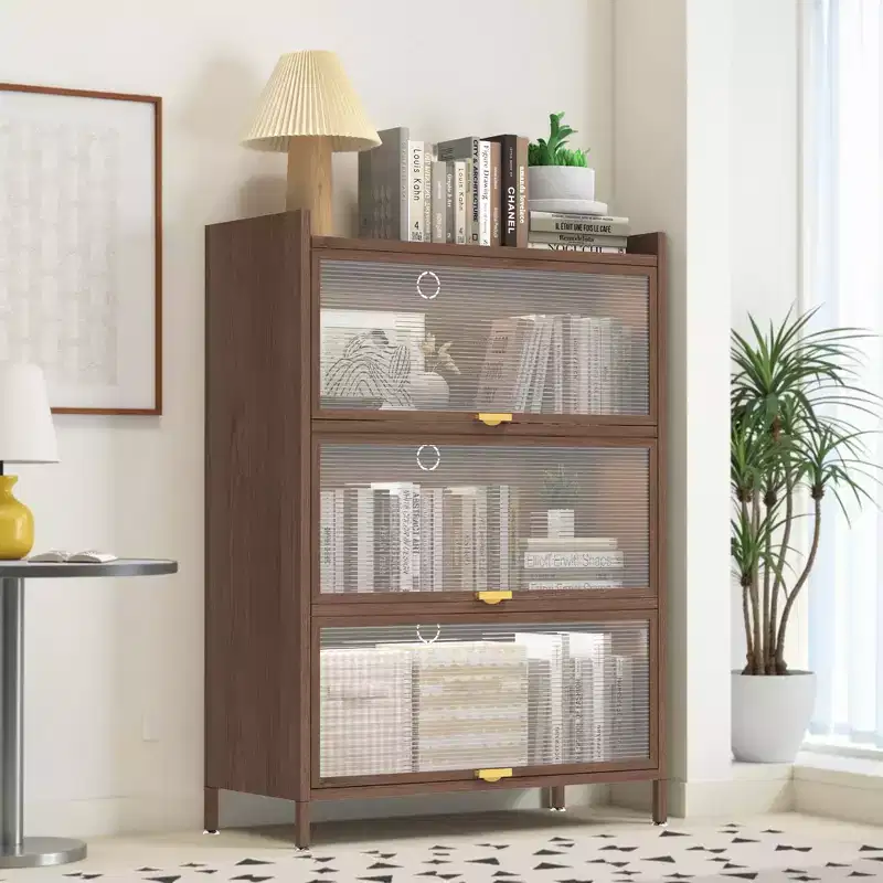 Metal Flip-Door Cabinet, Ample Storage, for Bedroom, Office, Living Room, Hallway, Entryway