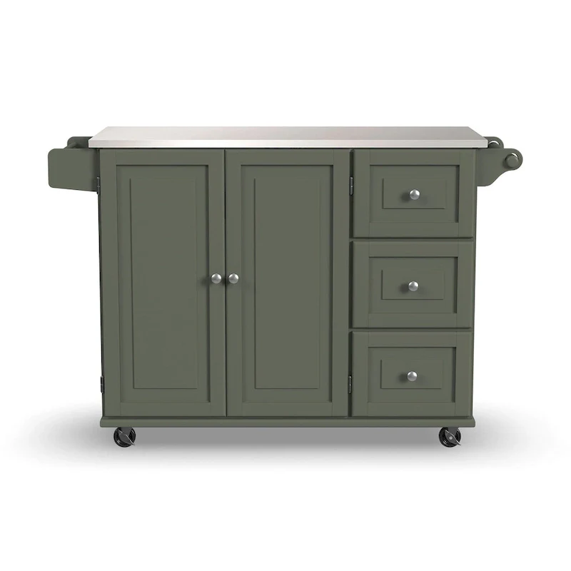 Kitchen Cart with Stainless Steel Top
