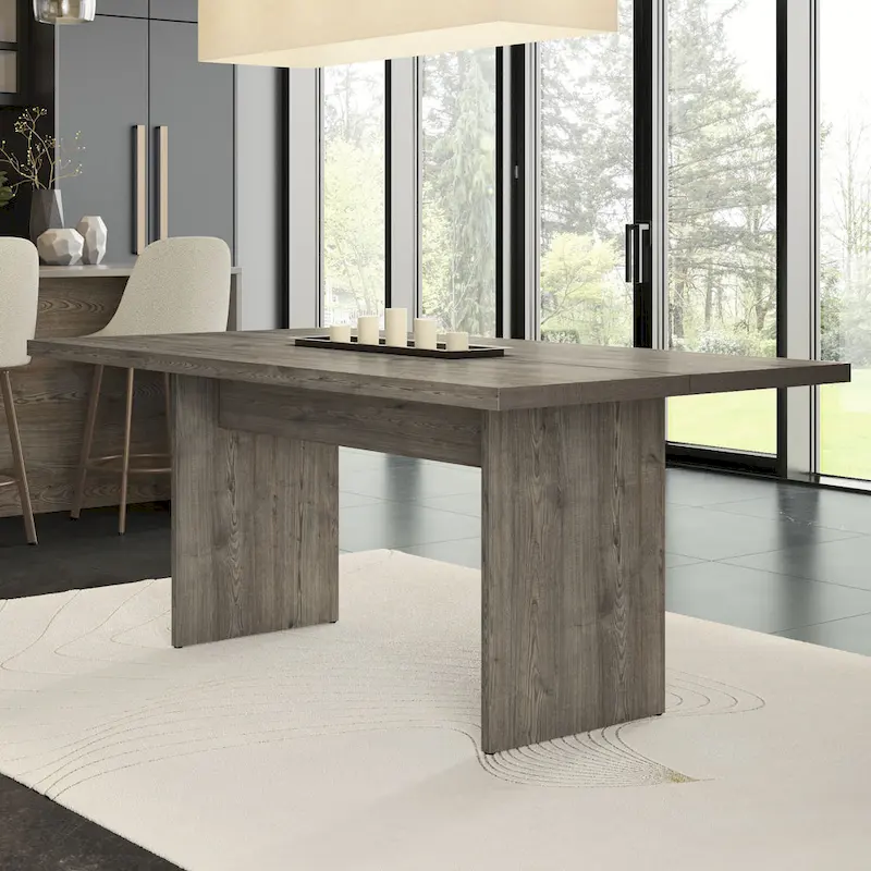 Amisco Jeffrey 72   Table and Perry Chairs 7-Pieces Dining Set