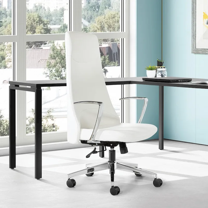 High Back Office Chair with Antimicrobial Fabric