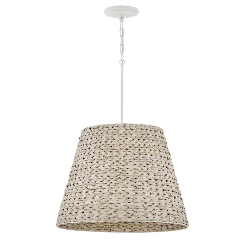 Hinkley Lighting 43224 Seabrook 24  Wide Pendant with Woven Seagrass