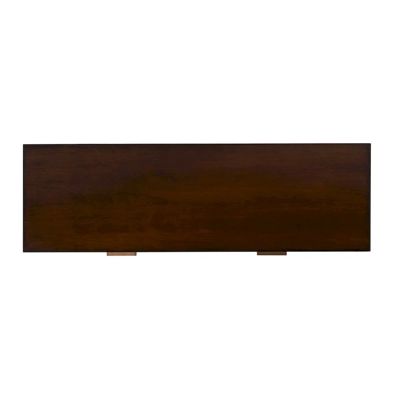 Kai 2 Drawer 46  Burl Wood Console Table