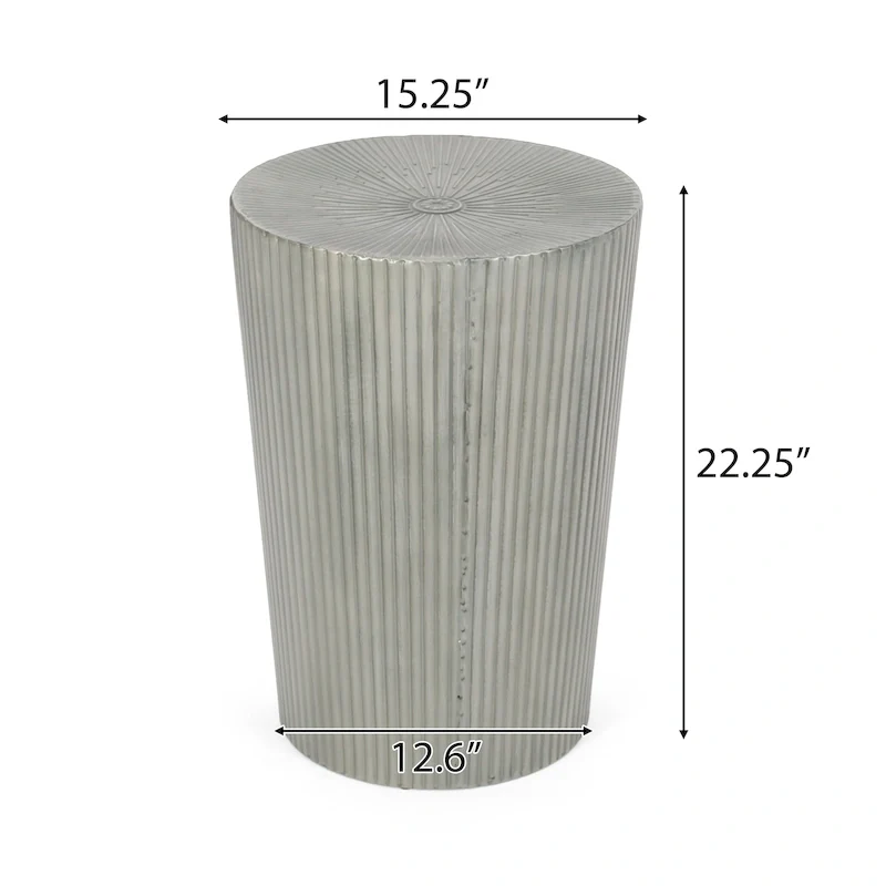 Langseth Iron Sunburst Side Tables (Set of 2) by Christopher Knight Home