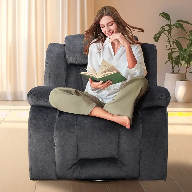 Rocker and Swivel Upholstered Recliner