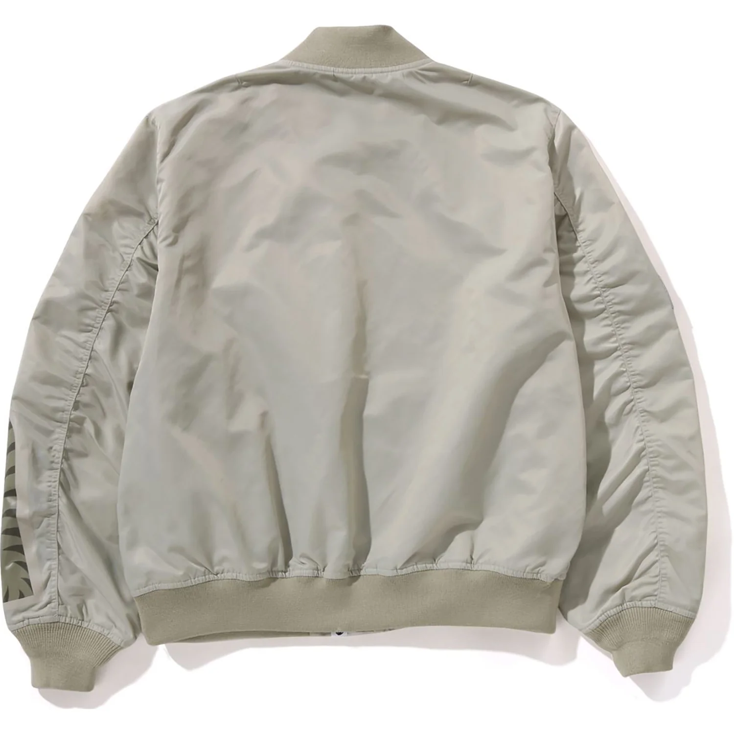 TONAL CHAIN STITCH SHARK BOMBER JACKET MENS
