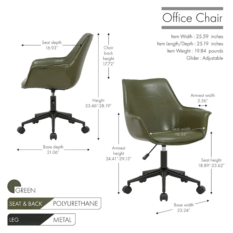 Jamar PU Leather Office Chair