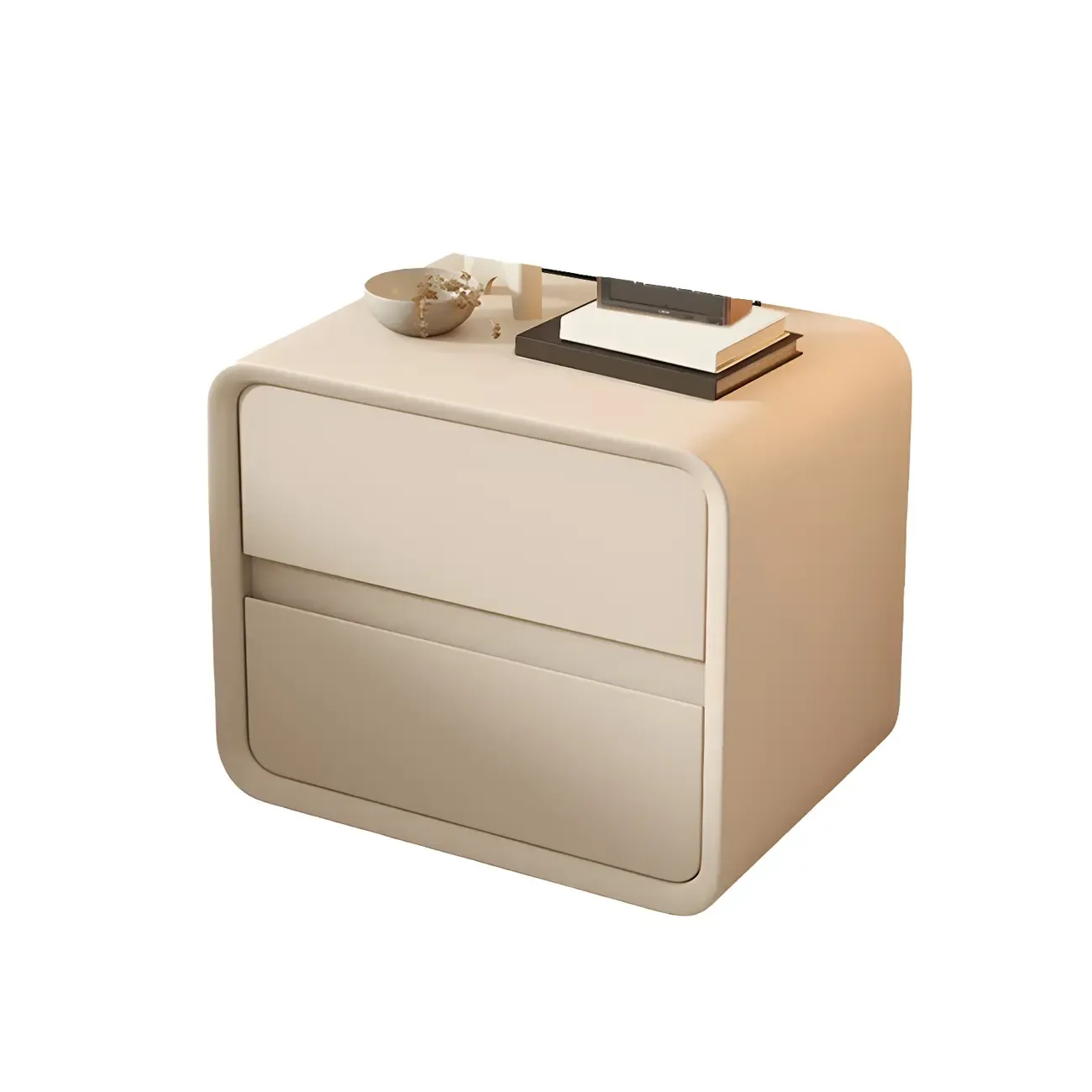 Scandinavian Wood Narrow Bedside Cabinet