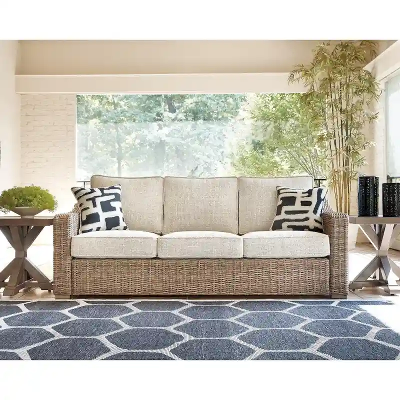 Signature Design by Ashley Beachcroft Outdoor Sofa with Cushion - 82.25