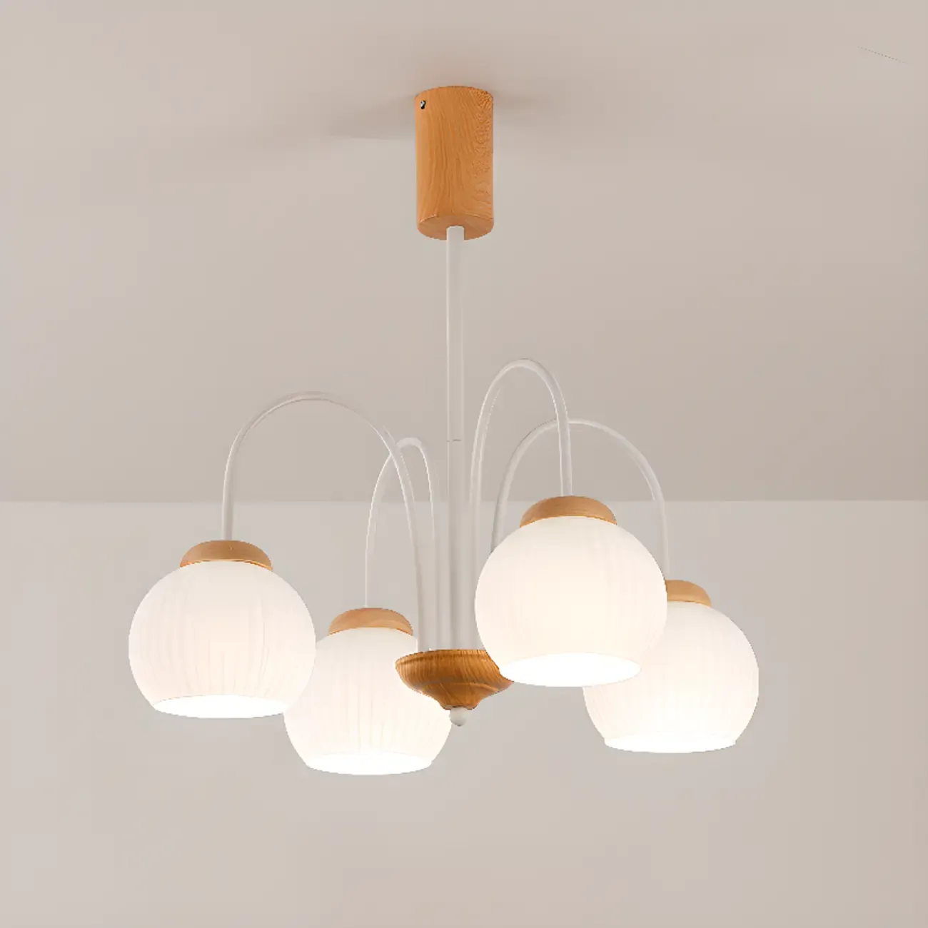 Modern Elegant Globe Pendant Chandelier with Flexible Length