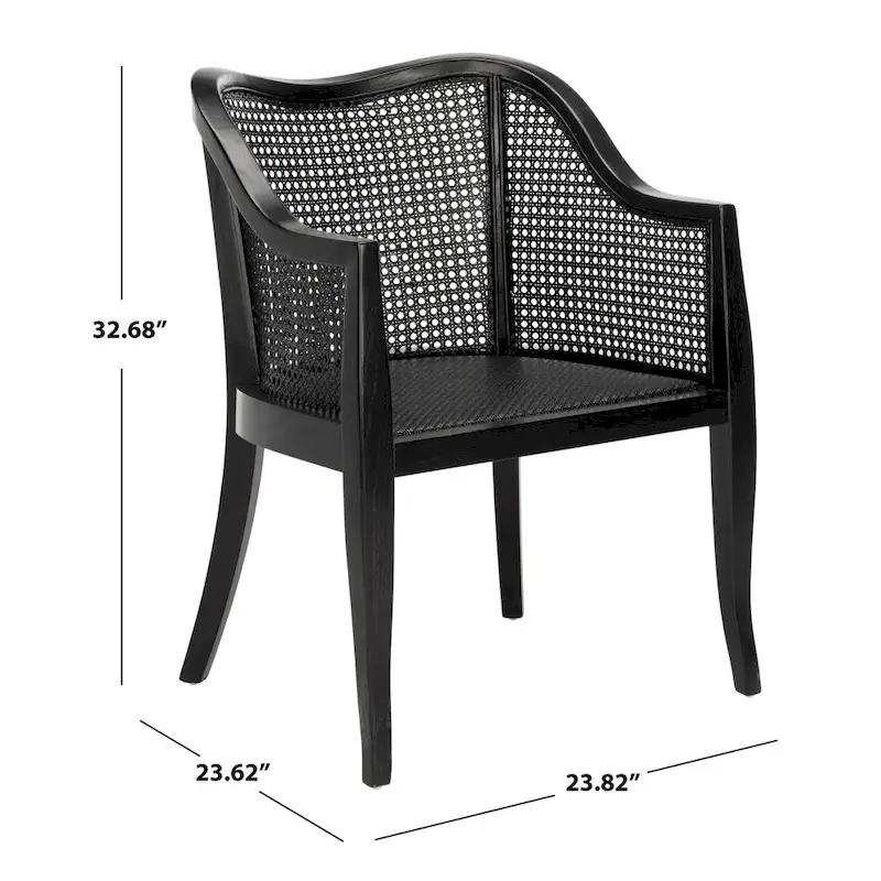 SAFAVIEH Olar Cane Dining Chair - 23.6 x 23.8 x 32.7 - 24Wx24Dx33H