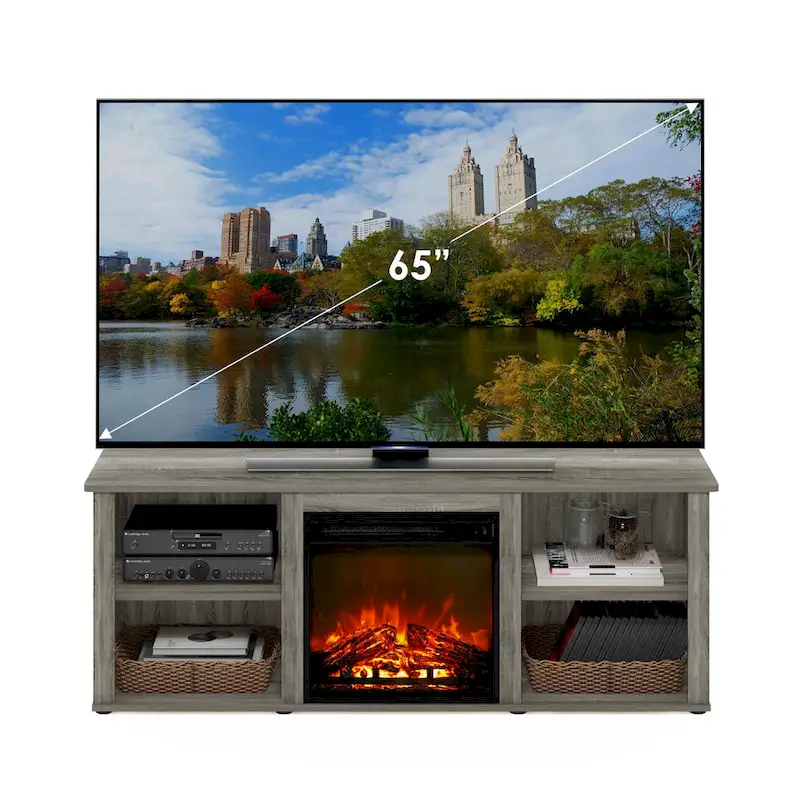 60 Inch TV Stand with Fireplace