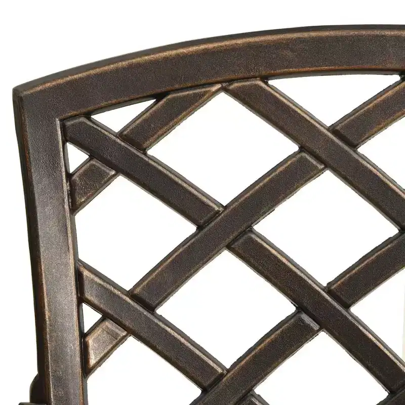 vidaXL Bistro Set Cast Aluminum