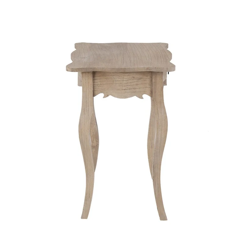 Unfinished Mindi Wood Side Table With Drawer by  - 26 x 18 x 26