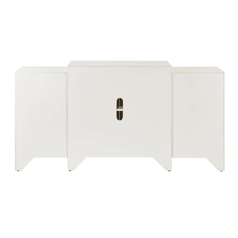 Cream Quatrefoil Dining Buffet Server