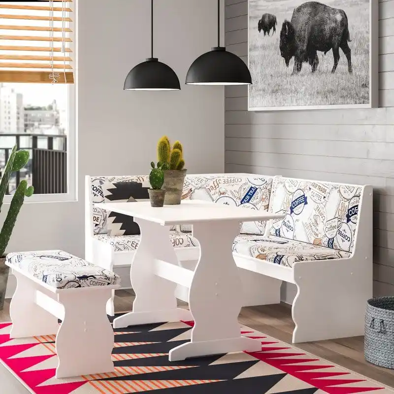 Hannah Breakfast Nook 3-piece Dining Set