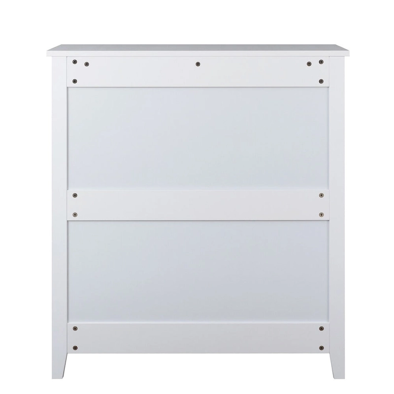 Wood spray-painted drawer dresser