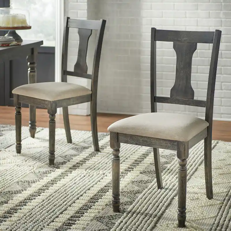 Simple Living Burntwood Dining Chairs (Set of 2)