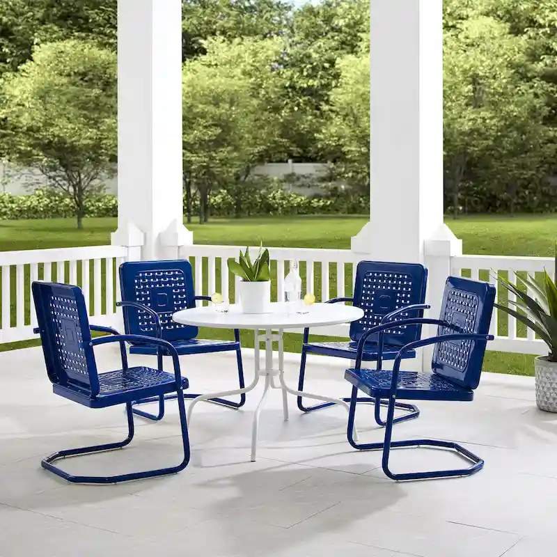 Crosley Bates 5Pc Outdoor Metal Dining Set - 101x101x35