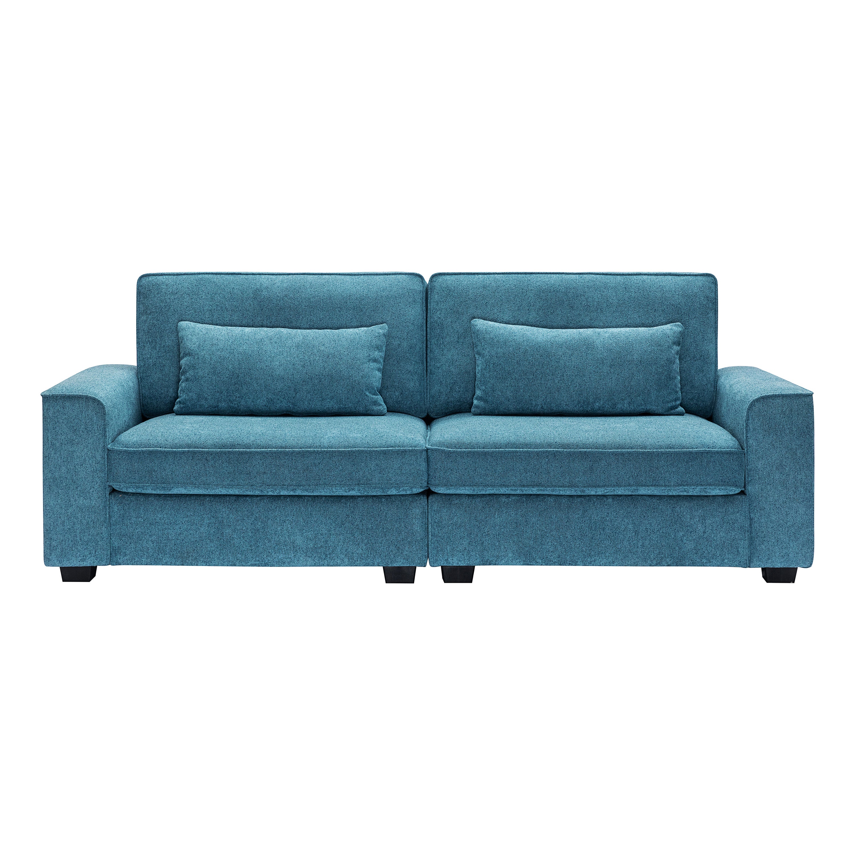 Modern Upholstered Loveseat Sofa with Plush Cushions