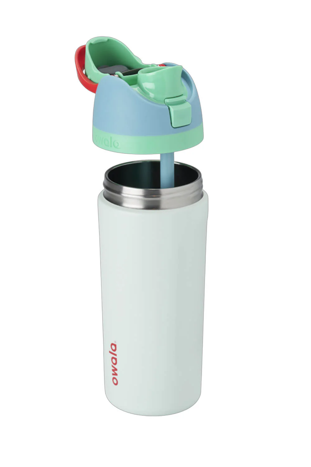 Owala Youth FreeSip 16 oz Stainless Steel Water Bottle in Rain Forest | C07693-RAINFOREST