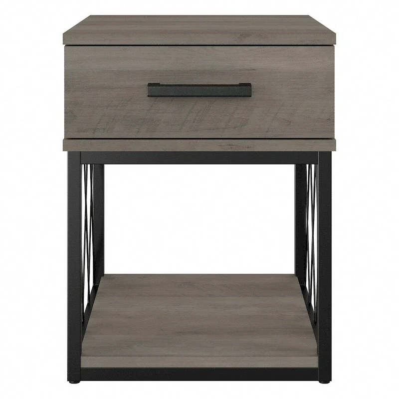 City Park Industrial End Table with Drawer